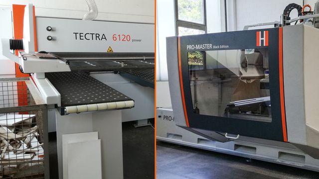Der Referenzkunde ARNO aus Wolfschlugen mit einer Druckbalkensäge und einer CNC Fräsmaschine Referenzkunde ARNO GmbH aus Wolfschlugen mit einer HOLZHER Tectra und Pro-Master