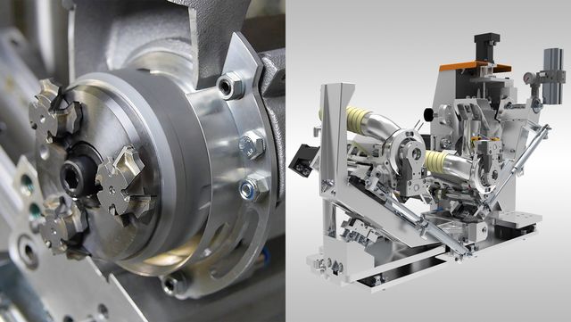Copy cutter unit Copy cutter unit with four NC servo-axes as standard feature