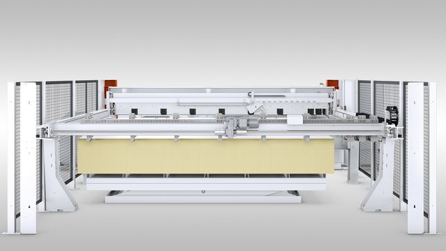 The lift solution for high material throughput Massive scissor lift table for high-throughput series production