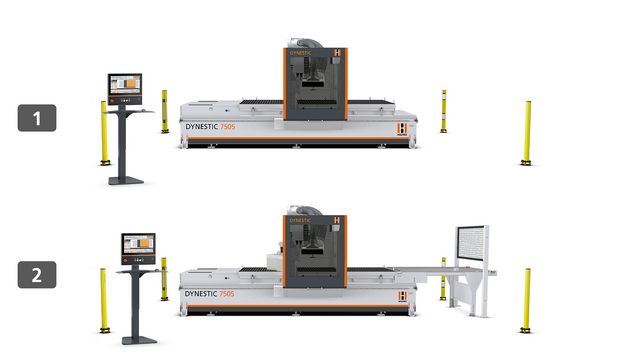 Overview of the two equipment versions classic and push of the DYNESTIC 7505 Overview of the two equipment versions classic and push of the DYNESTIC 7505