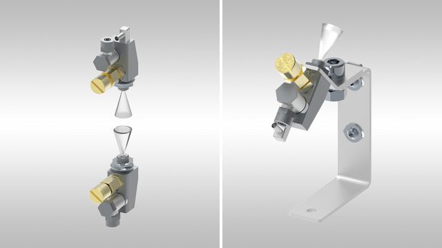 Spraying unit for removing glue and contamination residues during edgebanding - HOLZHER Streamer 1057 XL