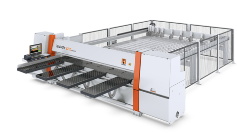 Horizontal panel saw/pressure beam saw HOLZHER ZENTREX 6220 dynamic Pressure beam saw/panel saw HOLZ-HER ZENTREX 6220 dynamic is an ideal configuration for charging the machine using intelligent vacuum charging systems