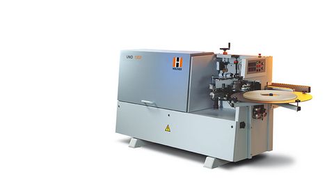 Edgebanding machine from Holzherenables the optical invisible joint with GluJet thin film technology compact format edgebander - the UNO series from holzher