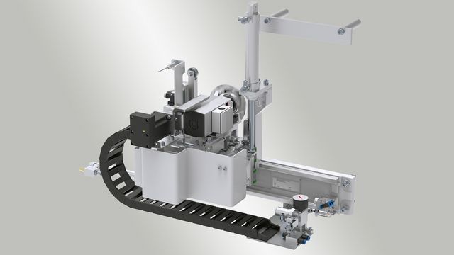 Eckkopieraggregat for corner processing up to 3 mm edge thickness Eckkopieraggregat for corner processing up to 3 mm edge thickness