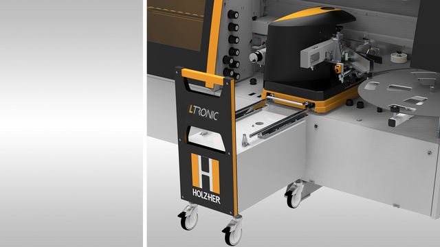 LTronic - laser edging change-over unit Ltronic laser edgebander - perfect invisible joints with laser edging